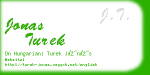 jonas turek business card